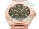 Swiss Clone IWC Schaffhausen Ingenieur Green Dial Rose Gold Perpetual Calendar Watch (3)_th.jpg